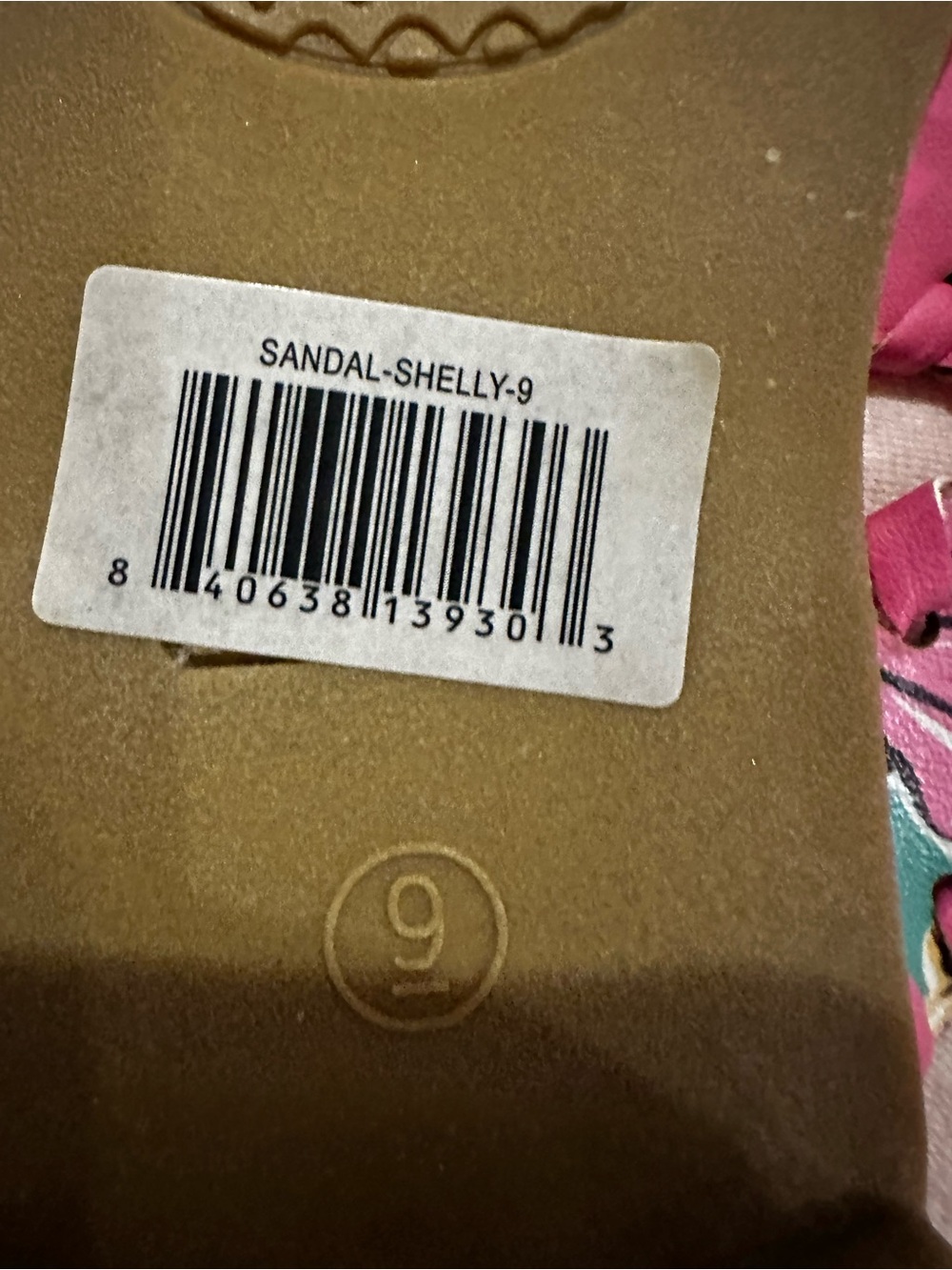 Simply Southern Pink Floral Pattern Slide Sandals - Picture 3 of 3